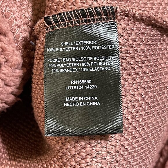 New 32 Degrees Fuzzy Shacket Jacket Dusty Pink Size XS/S Snap Front - Picture 7 of 8